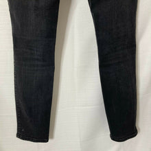 Load image into Gallery viewer, Hollister Classic Stretch High Rise Crop Super Skinny Distress Black Jeans 28x26