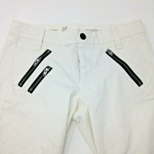 Khakis by Gap Super Skinny Low Rise White Denim Jeans 00