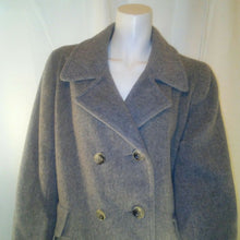 Load image into Gallery viewer, Womens Wool Gray Trench Coat Inspired Jacket  Size Small