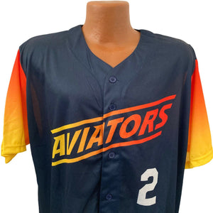 Las Vegas Aviators Baseball Jersey Mens XL Button Front Multicolor 51s Baseball