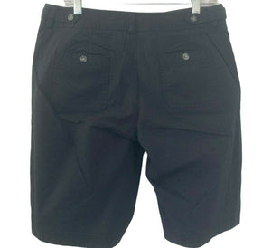 Dockers Shorts Bermuda Womens Black Size 8 Cargo Style