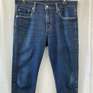 Levi’s 502 Mens Taper Fit Dark Wash Blue Denm Jeans Size 30x32