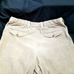 L.L. Bean Pants Mens Khaki Corduroy Straight Leg Size 34