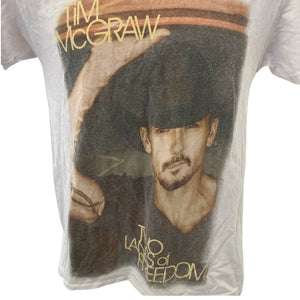 Tim McGraw concert T-shirt Two Lanes of Freedom 2013 Tour  adult size S country