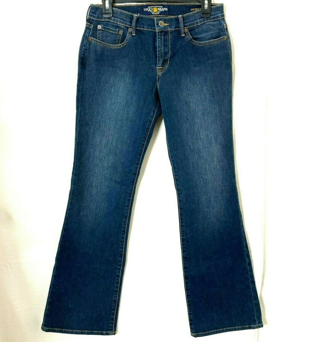 Lucky Brand Sweet N Low Womens dark Wash Blue Jeans Size 6 28 Regular