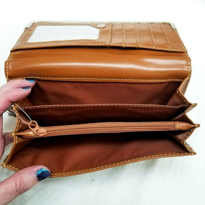 Unbranded Wallet Womens Snakeskin Pattern checkbook bill fold change purse