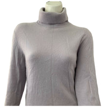 Load image into Gallery viewer, Classiques Entier 100% Cashmere Turtleneck Sweater Medium Petite Womens Lilac