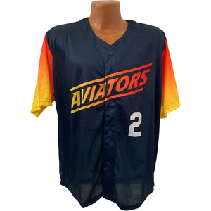 Las Vegas Aviators Baseball Jersey Mens XL Button Front Multicolor 51s Baseball