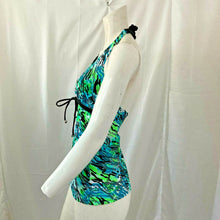 Load image into Gallery viewer, Womens Multi Colored Tankini Top Size Medium Swim Top