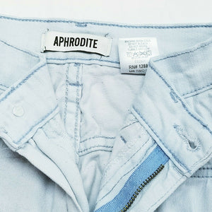 Aphrodite Jeans Light Wash Distressed Womens Juniors size 1