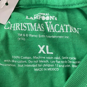 National Lampoons Griswold Family Christmas Green and White Mens Tshirt XL