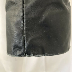 Armani Exchange Leather Jacket Black Cropped Womens Size XS