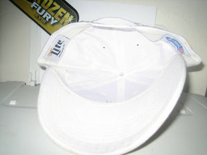 miller lite beer baseball cap hat adult snapback white