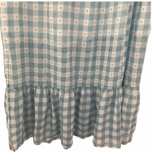 Load image into Gallery viewer, TopShop Skirt Gingham Tier Midi Blue White Womens Size 10