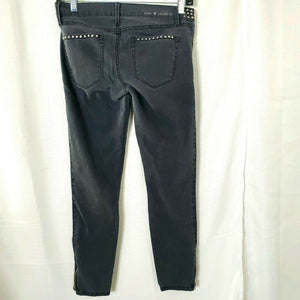 Vintage Guess Los Angeles 1981 Black Denim Jeans With Spikes Size 28