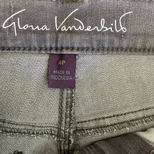 Load image into Gallery viewer, Gloria Vanderbilt Jeans Amanda Womens Size 4 Petite faded Black Gray New w Tags
