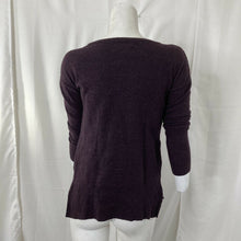 Load image into Gallery viewer, Tahari Sweater 100% Extra fine Merino Wool Womens Purple Pullover Sweater Size M