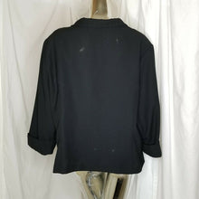 Load image into Gallery viewer, Ashley Stewart Blouse Womens Plus Size 2X Black Button Front