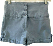 Load image into Gallery viewer, Have Fashions Inc Light Blue Stretch Shorts Hi Waist Womens Medium