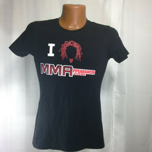 Load image into Gallery viewer, MMAPPEARANCES.COM Women&#39;s Black Crew Neck Short Sleeved T-shirt Medium
