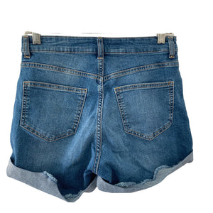 H&M Shorts Cutoff Womens Size 6 Medium Wash Blue Hi Rise Cuffed