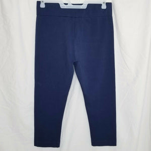 Logo Layers Leggings Womens Navy Blue High Rise Size Medium