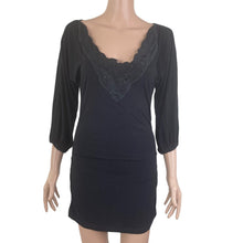 Load image into Gallery viewer, Guess Dress Women&#39;s Medium Black Beaded Embellished Mini Stretch