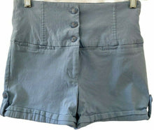 Load image into Gallery viewer, Have Fashions Inc Light Blue Stretch Shorts Hi Waist Womens Medium