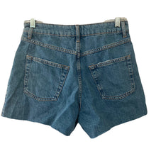 Load image into Gallery viewer, Topshop Shorts Womens Size 4 Denim Aline Distressed Medium Wash New