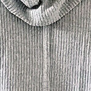 Status by Chenault Sweater Gray Cowl Ribbed Knit Hi-Low Top Medium