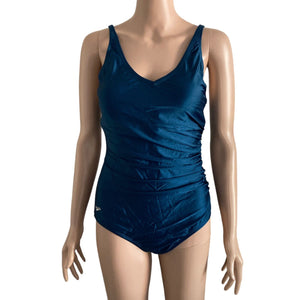 Speedo Swimsuit Womens Size 12 Blue Stretch One Piece