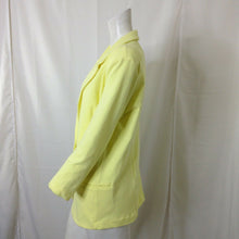 Load image into Gallery viewer, Metaphor Womens Yellow Light Polyester Blazer Large