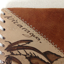 Load image into Gallery viewer, Nicaragua Light Brown Suede Graphic Coin Purse