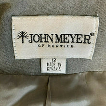 Load image into Gallery viewer, Vintage John Meyer of Norwich Womens Embroidered Gray Top Blazer Size 12