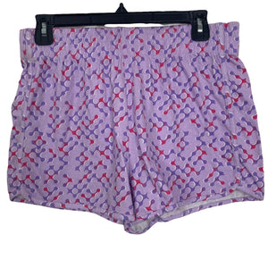 Abound Shorts Loungewear Purple Pull on Patterned Size XS Hi Rise
