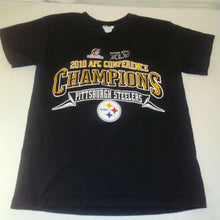 Load image into Gallery viewer, Pittsburgh Steelers 2010 AFC Conference Superbowl Youth Tshirt Medium