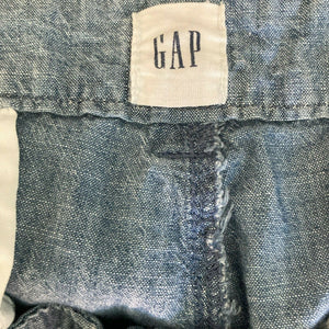 Gap Girlfriend Khaki Pants Twill Size 12 Blue Light Wash Hi Rise