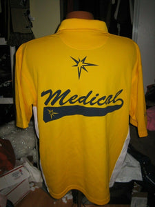 RARE Tampa Bay Rays Med staff baseball golf shirt adult size L stitched mlb