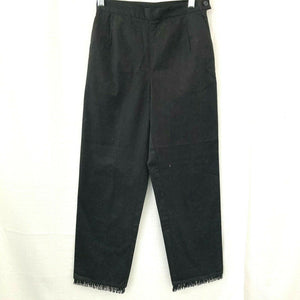 Womens Pants Black Beaded Hemline Size 24x25