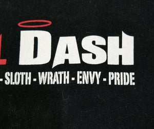 ZYNC Mens Black Devil Dash Crew Neck Short Sleeve Tshirt Size 2XL