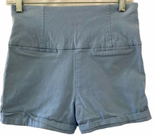 Load image into Gallery viewer, Have Fashions Inc Light Blue Stretch Shorts Hi Waist Womens Medium