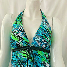 Load image into Gallery viewer, Womens Multi Colored Tankini Top Size Medium Swim Top