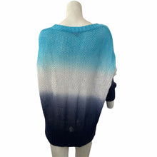 Load image into Gallery viewer, J Crew Sweater Ombré Blue Pullover Women’s Size Medium