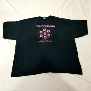 Gildan Mens Womens Black Fuchsia The Temptations Short Sleeve Tshirt 5XL