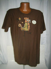 Load image into Gallery viewer, WHO LET THE COCKS OUT? T-SHIRT ADULT SIZE XL FUNNY CHICKEN INSIDE OUT HOLLISTER