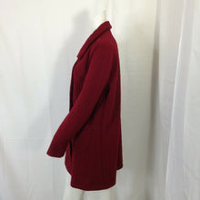 Load image into Gallery viewer, Jon and Anna Womens Maroon Red Long Cardigan Jacket Medium