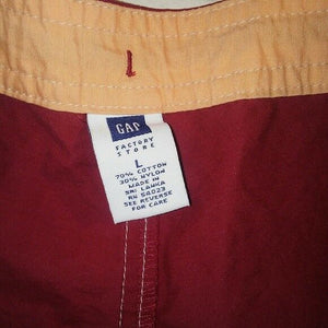 The Gap Factory Mens Red Swim Trunks Large