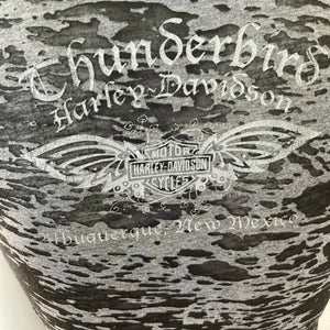 Thunderbird Harley Davidson Albuquerque NM Womens Black and Gray Tshirt Size Sma
