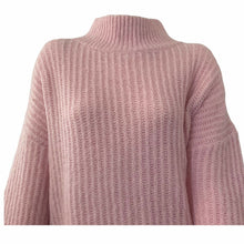 Load image into Gallery viewer, Frnch Paris Sweater Mock Neck Oversized Women’s Pink Pullover Various Sizes