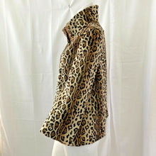 Load image into Gallery viewer, Jacklyn Smith Seas Women’s Animal Print Faux Fur Light Jacket Size Small